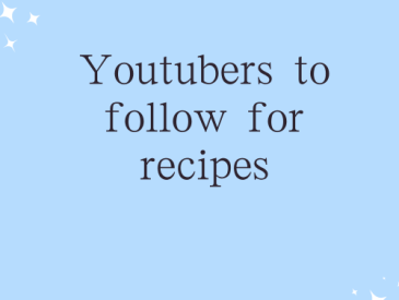 Youtubers to follow for recipes