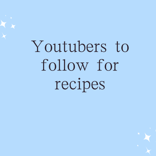 Youtubers to follow for recipes